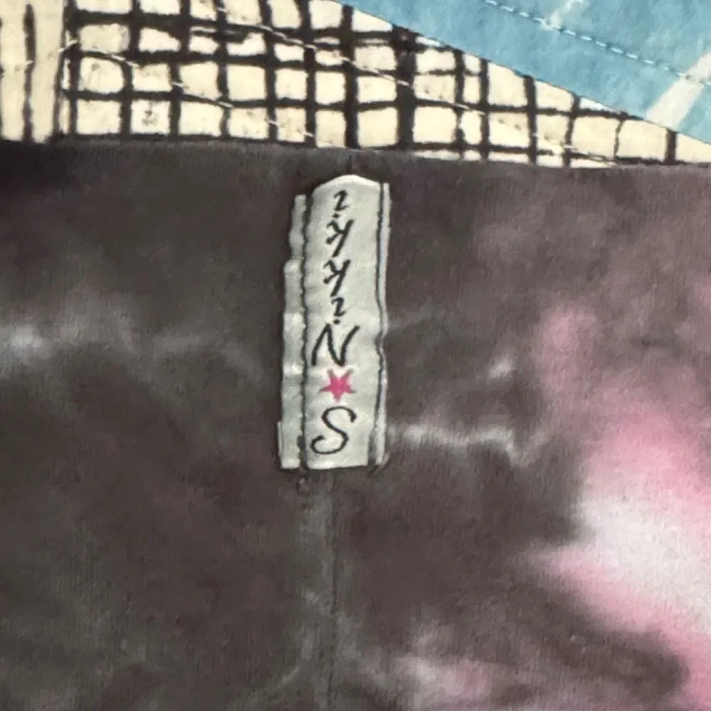So Nikki Black and Pink Swirl Velour Leggings sz 16